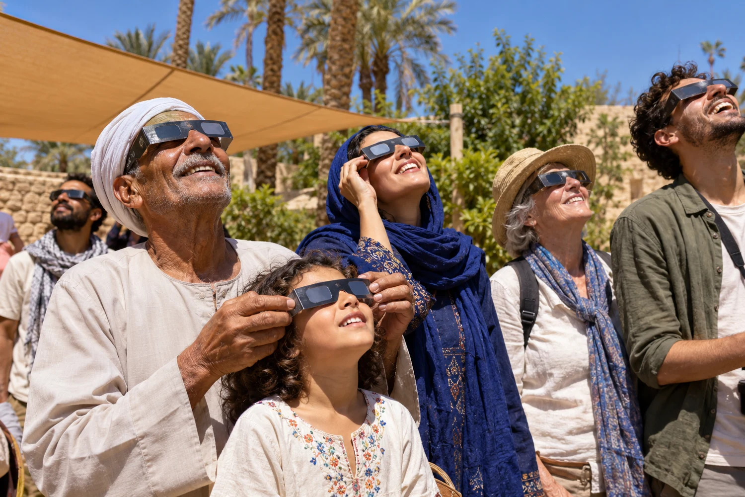 Gathering concept: eclipse viewing